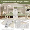 A children's bunk bed with storage stairs and a bedside table in a bedroom setting. Náhled obrázku produktu