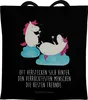 Mr. & Mrs. Panda Einkaufstasche Einhorn Sekt - Schwarz - Produktbild-Vorschau 1