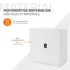 ML-Design Aktenschrank abschließbar, 90x40x90 cm Weiß, Produktbild-Vorschau 5