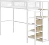 STILVORA 90x200 Hochbett mit Stauraumleiter und Produktbild-Vorschau 6