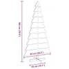 Möbel Weihnachtsbaum zum Schmücken Weiß 180 cm Massivholz Produktbild-Vorschau 8