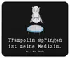 Mr. & Mrs. Panda Mauspad Panda Trampolin springen - Schwarz Produktbild-Vorschau 1