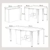 Klapptisch - 174 x 80 x 75 cm, multifunktionaler Esstisch Produktbild-Vorschau 7