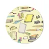 MuchoWow® Mauspad Mousepad Schule - Muster - Bleistift Produktbild-Vorschau 1