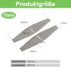 12 Stück Metall-Rasentrimmer-Ersatzklinge Rasentrimmer Produktbild-Vorschau 2