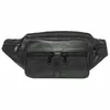 Bauchtasche in Echt Leder mit Gürtellänge bis 138cm Schwarz Produktbild-Vorschau 1