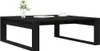 vidaXL Couchtisch Schwarz Eichen-Optik 100 x 100 x 35 cm Produktbild-Vorschau 2