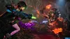 Two characters are engaged in combat in a dimly lit, alien-like environment. Produktbild-Vorschau