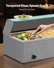 VEVOR komerčný ohrievač potravín (3 x 1/2 nádoby), 1,5 kW Náhľad obrázku produktu 4