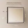EMKE Badspiegel LED Spiegel 80x60cm Badezimmerspiegel Produktbild-Vorschau 3