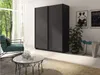 Vysoká šatní skříň 150 cm LORICA - grafitová Náhled obrázku produktu 3