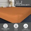 Spannbettlaken Wasserbett Jersey 180x200-200x220 cm Orange Produktbild-Vorschau 3