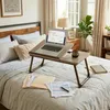 Relaxdays – stolik pod laptopa na łóżko i kanapę, składany Podgląd zdjęcia produktu 2