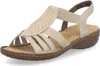 Rieker Damen Schlüpf Sandale mit Stretchriemen beige Produktbild-Vorschau 31