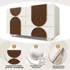 Cassettiera Sweiko con 6 cassetti e design curvo, Elegante Anteprima dell’immagine prodotto 7
