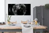 MuchoWow® Poster Erde - Linie - Schwarz - Weiß 160x80 cm - Produktbild-Vorschau 3