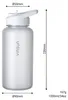 Trinkflasche 1L Sport Flasche Wasserflasche BPA frei weiß Produktbild-Vorschau 4