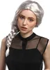 WIG ME UP Perücke Silber Grau Zopf Geflochten 08050A-P309 Produktbild-Vorschau 1