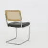 2er Set Kunstleder Esszimmerstühle Chrombeine Mid-Century Produktbild-Vorschau 8