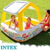 Piscine gonflable pour enfants dans le jardin avec abri Voir les images du produit 38