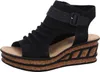 Rieker Damen Sandalette Hochfront Schaftsandale Keilabsatz Produktbild-Vorschau 72