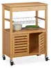 relaxdays 10026765_0 relaxdays Servierwagen braun Podgląd zdjęcia produktu 10