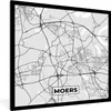 MuchoWow® Gerahmtes Poster Karte - Deutschland - Stadtplan Produktbild-Vorschau 1