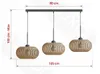 A diagram showing a pendant light fixture with dimensions indicated. Produktbild-Vorschau