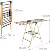 Relaxdays Wäscheständer, klappbar, 2 Ebenen, HBT: 100 x 148 Produktbild-Vorschau 4