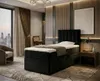 NORDELO Boxspringbett MORFEO 100x200 cm AMOR Velvet Schwarz Produktbild-Vorschau 1