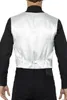 The back view of a man wearing a silver vest over a black shirt and black pants. Náhled obrázku produktu