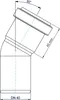 Poloplast POLO-KAL NG, Bogen, DN 40/30, 1 Stk. Produktbild-Vorschau 2