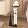 Toilettenpapierhalter mit Tablett,WC-Bürste,WC-Garnitur 4 Produktbild-Vorschau 8