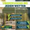 tillvex Klemmmarkise 250 cm Armeegrün mit Solar LED mit Produktbild-Vorschau 4