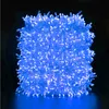 A tightly wound ball of blue LED string lights against a black background. Anteprima dell’immagine prodotto