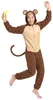 Affe jumpsuit, herenkostuum, junglebruin-beige - one size Productafbeelding-voorbeeld 2
