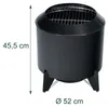 Relaxdays Braciere senza fumo, 2 in 1 con griglia, acciaio, Anteprima dell’immagine prodotto 4