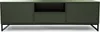A green TV cabinet with black legs is shown against a white background. Náhled obrázku produktu