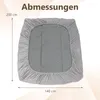 COSTWAY, proteggi-materasso 140x200cm, morbidissimo topper Anteprima dell’immagine prodotto 3