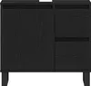 Waschbeckenunterschrank Schwarz Eiche 65x33x60 cm Produktbild-Vorschau 6