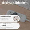 Brennenstuhl Eco-Line Steckdosenleiste 3-fach weiß 3m Produktbild-Vorschau 5