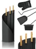 holz4home® Kaminbesteck 5-tlg. Set Grauschwarz mit Produktbild-Vorschau 1