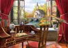 ART PUZZLE Puzzle Blick aus dem Arbeitszimmer 500 Teile Produktbild-Vorschau 1