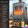 KESSER® Caminetto elettrico con ampia finestra panoramica, Anteprima dell’immagine prodotto 2
