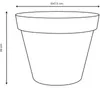 Pot polypropylène EDA 13611 v.la Diam.48 L.0 x H.39 cm vert Voir les images du produit 7