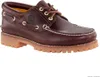 A single brown leather Timberland boat shoe is shown against a white background. Anteprima dell’immagine prodotto