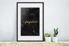 MuchoWow® Gerahmtes Poster Zitate - Urlaub - Gold - Marmor Produktbild-Vorschau 4
