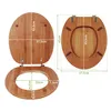 banjado Design WC Sitz Bambus 44x38x5cm - Produktbild-Vorschau 8