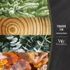 A collage of images showing fir branches, wood grain, eucalyptus leaves, and amber-like resin, with text and a logo on the right side. Náhled obrázku produktu