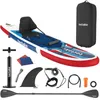tectake® Stand-Up Paddle Board, aufblasbar, 3-Finnensystem, Produktbild-Vorschau 1